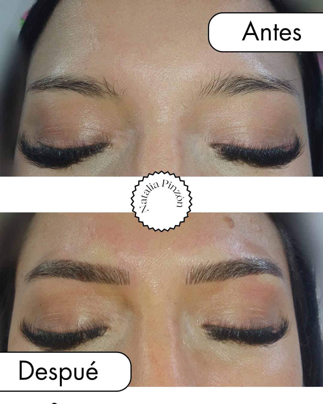 Cejas sombreadas con micropigmentación en Popayán